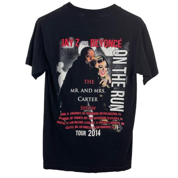 Beyoncé Jay z On the Run Tour T Shirt Black - Picture 2 of 6